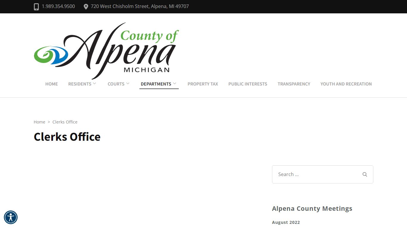 Alpena County Clerks Office - County of Alpena